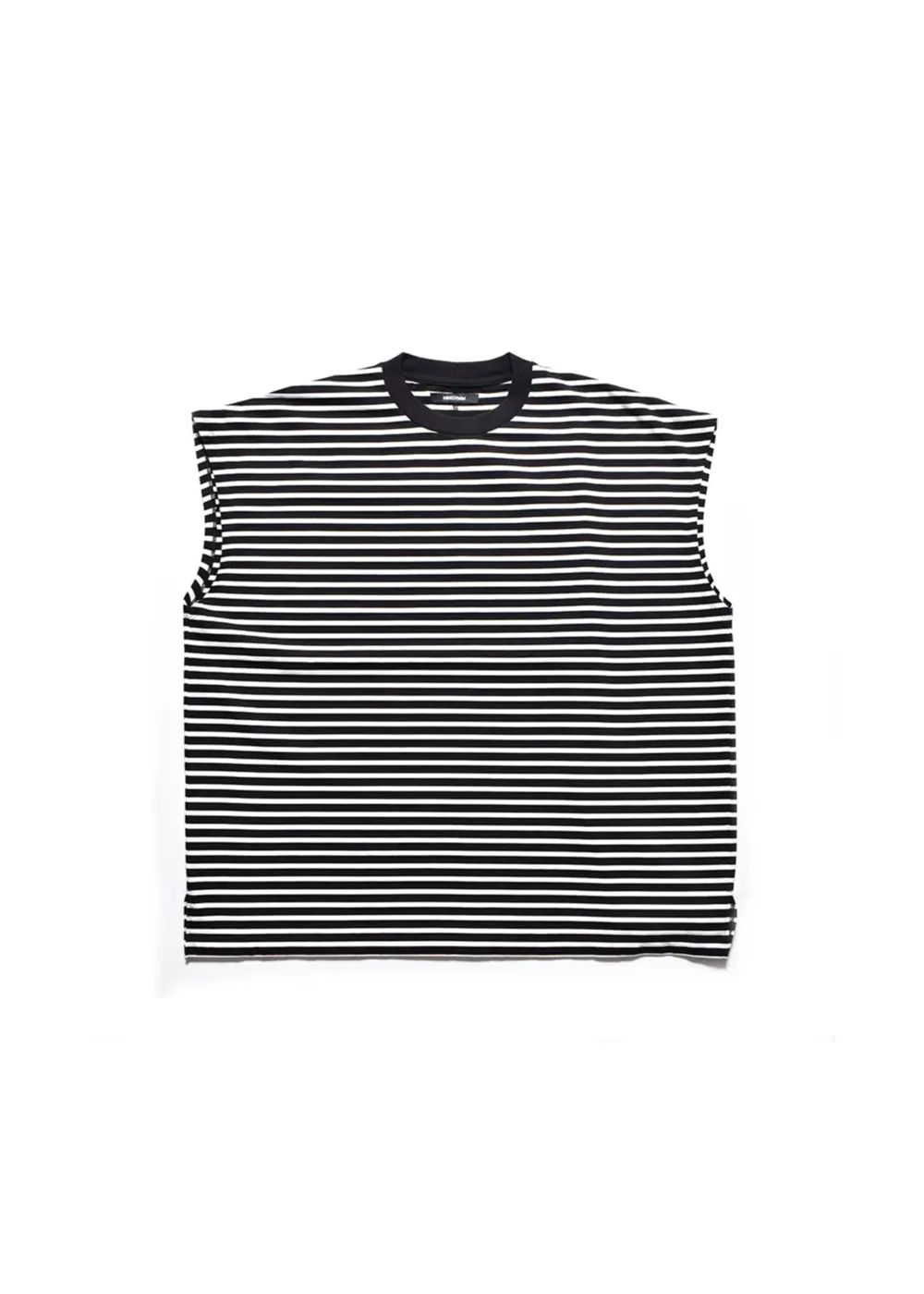 Big Nosleeve Border T-SH (BLT) / ビッグシルエット ノースリーブ ボーダー Tシャツ