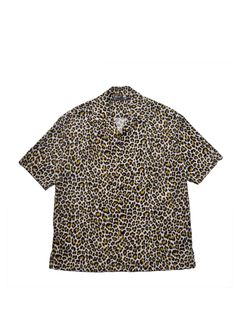 Leopard Print Flanne S.S Open Collar SH (BRT) / オリジナル レオパード アロハシャツ