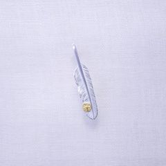 Feather SS with Gold Point S (Left) (SILVER) / 24金Sポイント極小フェザートップ (左向き)