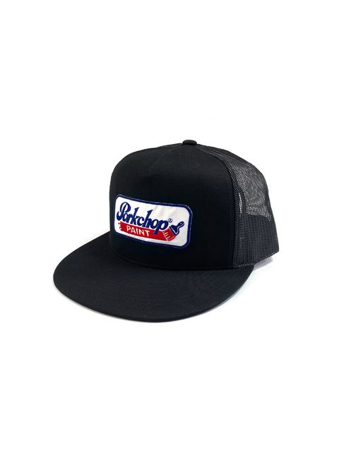 PCP WAPPEN MESH CAP (BLACK) / ワッペン メッシュ キャップ