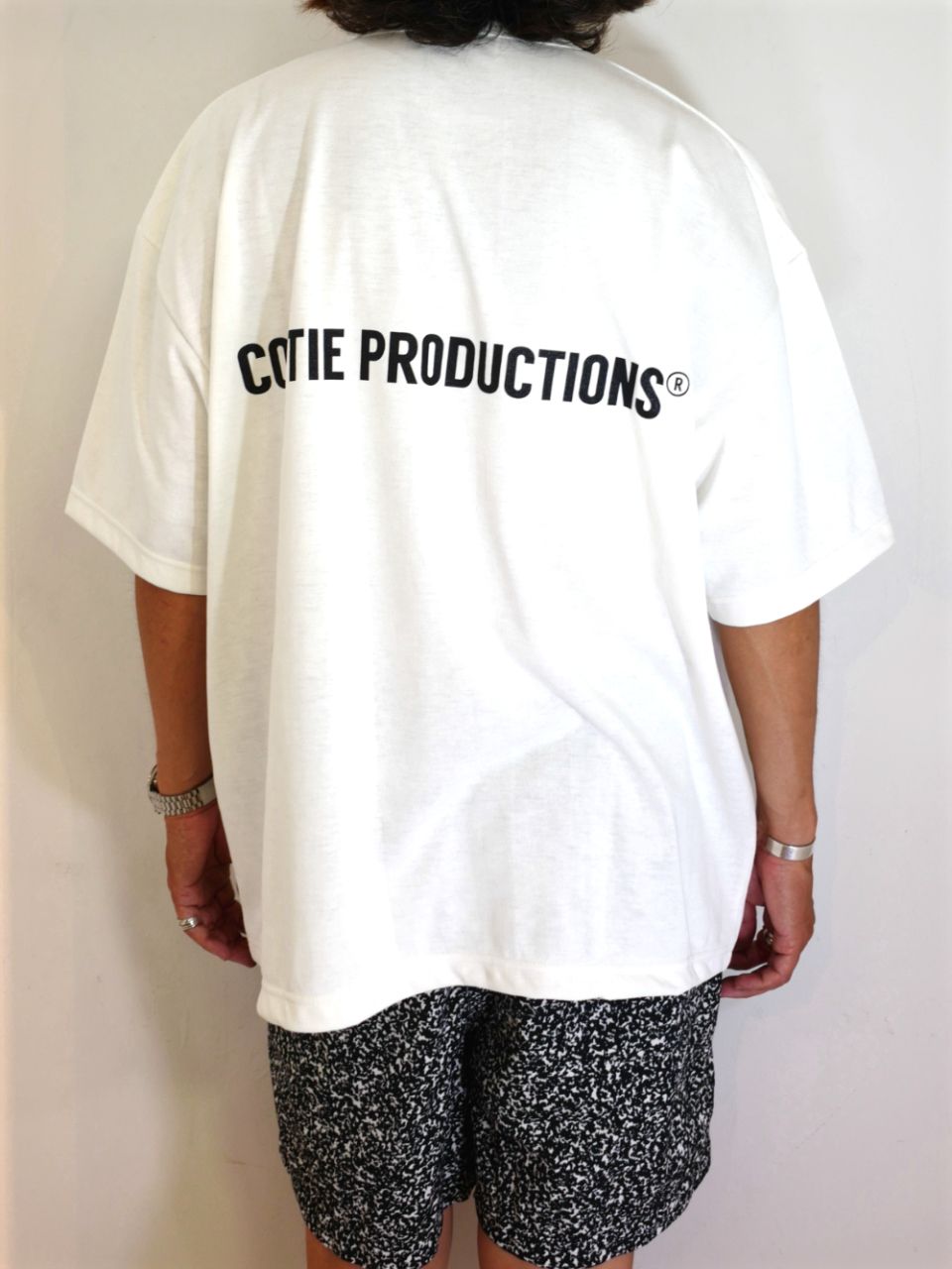 COOTIE PRODUCTIONS - Dry Tech Jersey Oversized S/S Tee (WHITE) / ロゴ プリント  Tシャツ | LOOPHOLE