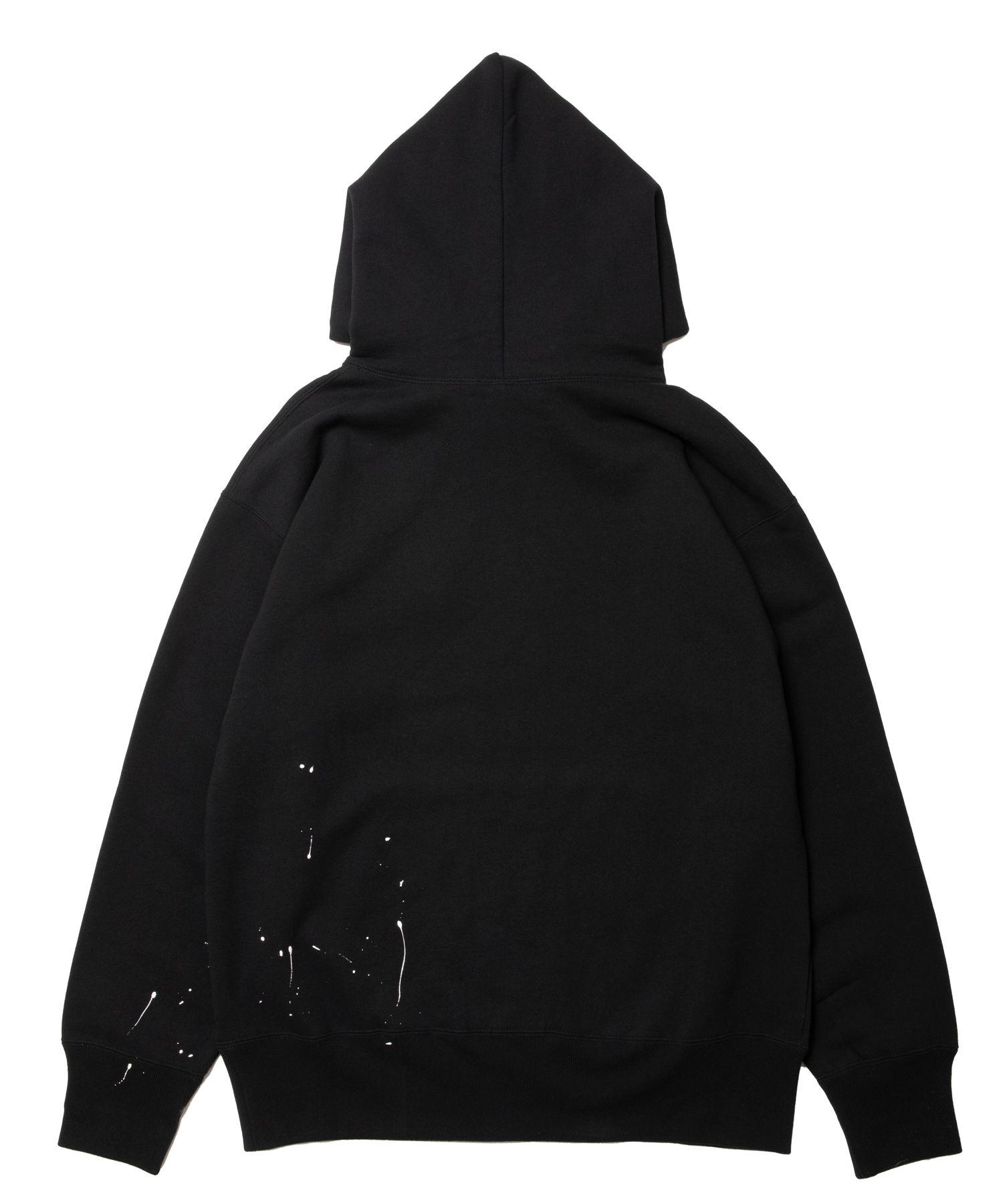 ROTTWEILER - RW PAINTED PARKA (BLACK) / ペイント加工 プリント スウェットパーカー / セットアップ可能 |  LOOPHOLE