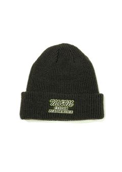 【ラスト1点】KNIT CAP (OLIVE) / ロゴ刺繍 ニットキャップ