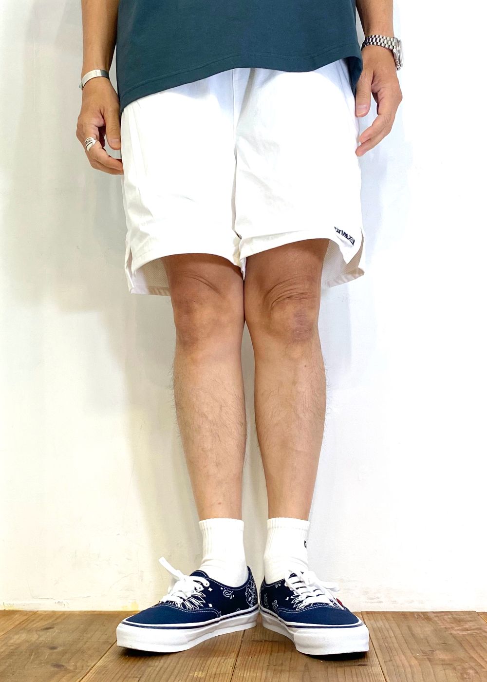 ACTIVE TECH SHORTS (WHITE) / ストレッチ ナイロン ショーツ