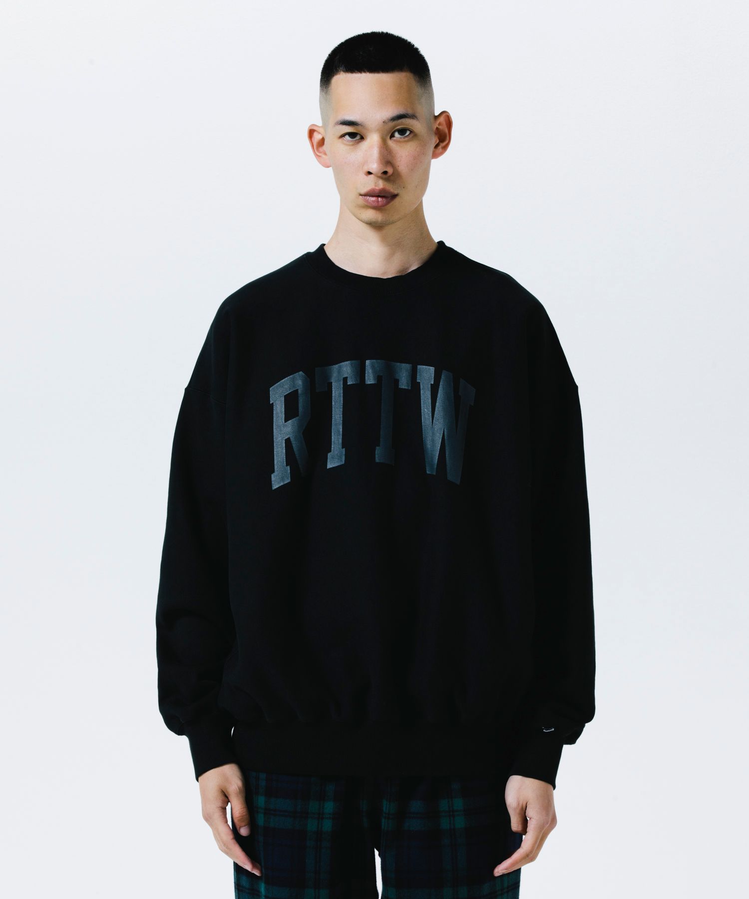 R9 RTTW SWEATER (BLACK) / オリジナル クルーネック スウェット
