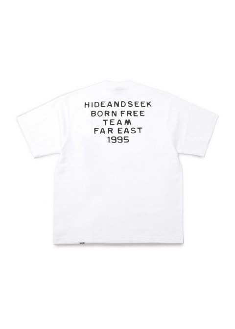Typewriter S/S Tee (BigSilhouette) (WHITE) / ヘビーオンス ワイド Tシャツ