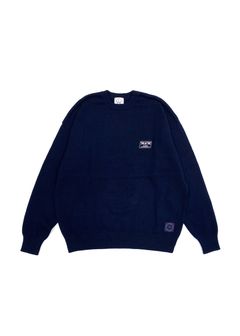 【ラスト1点】COTTON KNIT SWEATER (NAVY) / コットン ニット セーター