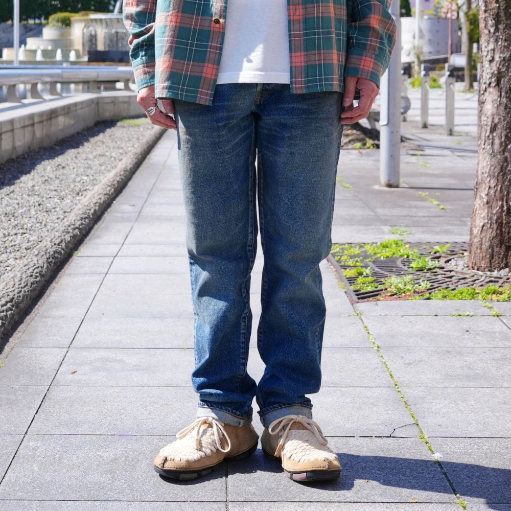 【ラスト1点】C.Straight 5pocket USD (USD) / ストレート ユーズド デニムパンツ