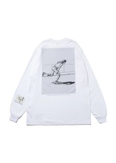 × Tadanobu Asano SKATER LS TEE (WHITE) / 浅野忠信 コラボロンT (スケーター)