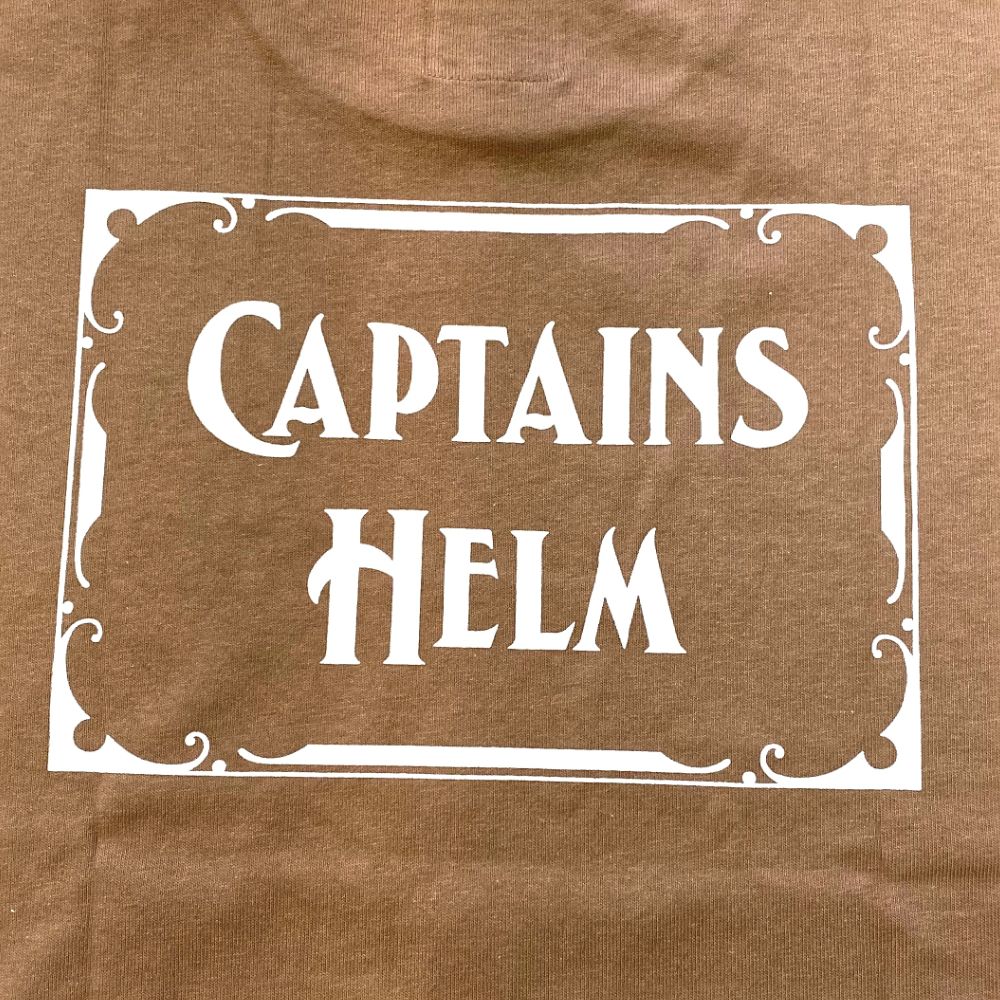CAPTAINS HELM - 【ラスト1点】LOGO&MASK TEE (BEIGE) / ロゴ