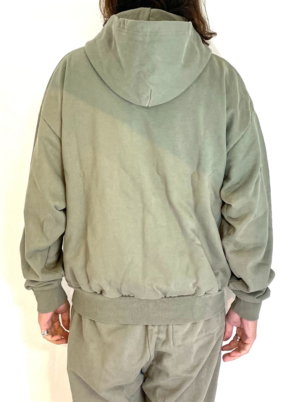 College Hooded Sweat Shirt (OLIVE DRAB) / オリジナル セットアップスウェット パーカー / セットアップ可能