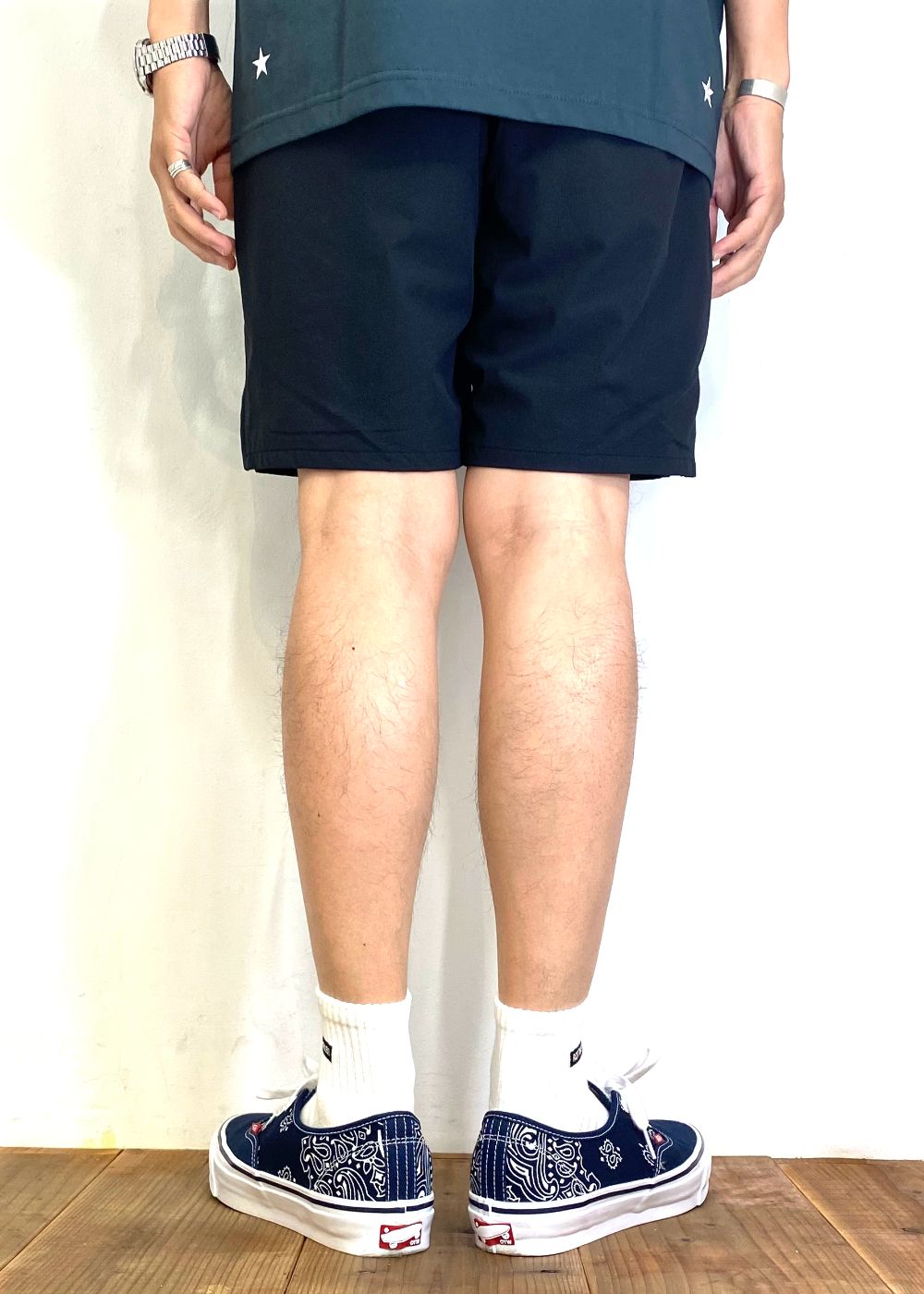 ACTIVE TECH SHORTS (BLACK) / ストレッチ ナイロン ショーツ