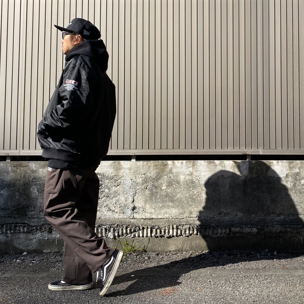 Stadium Jacket (BLACK) / オリジナル ナイロン スタジャン