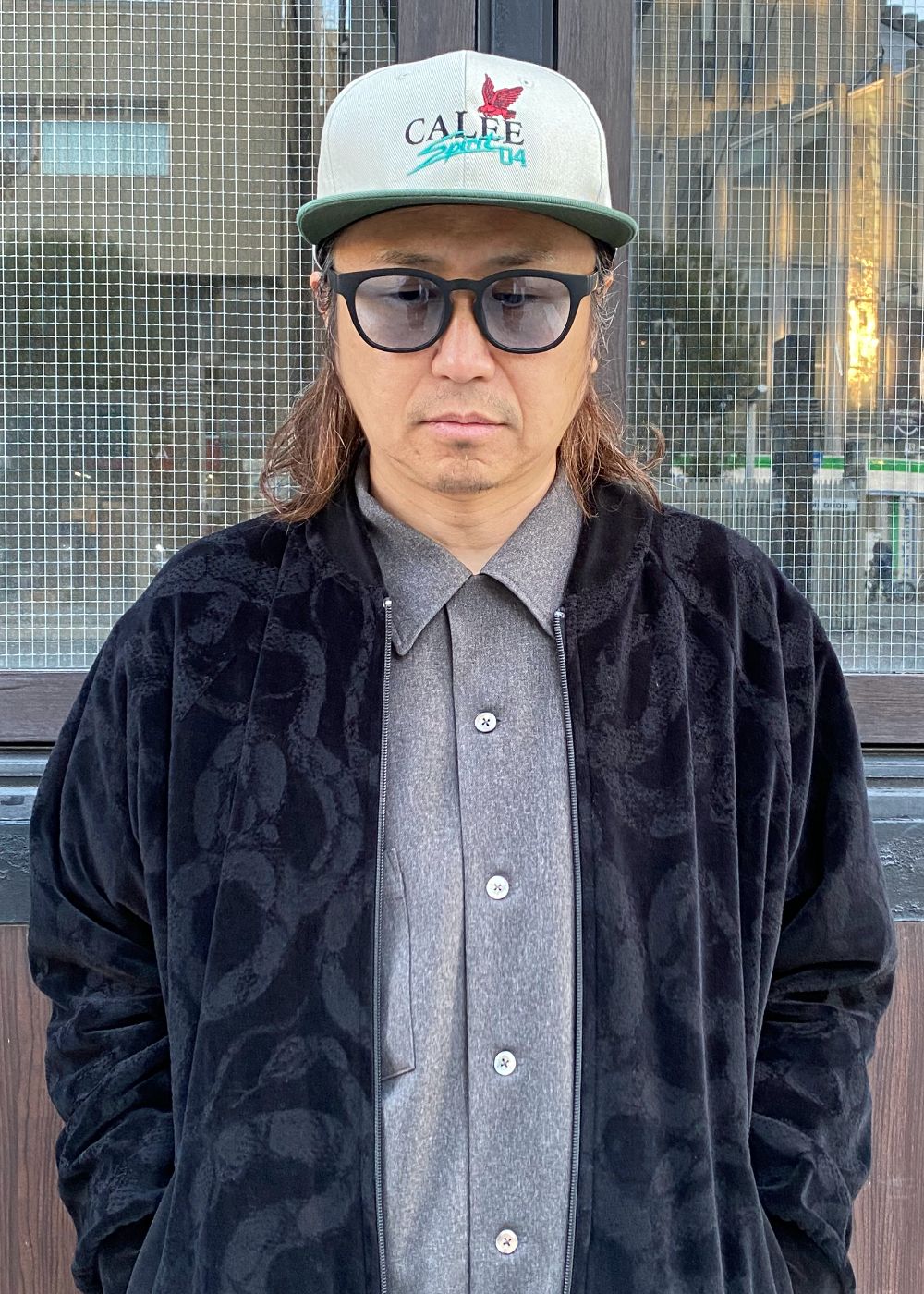 CALEE FS LOGO TWILL CAP (BEIGE) / オリジナル ロゴ刺繍 キャップ