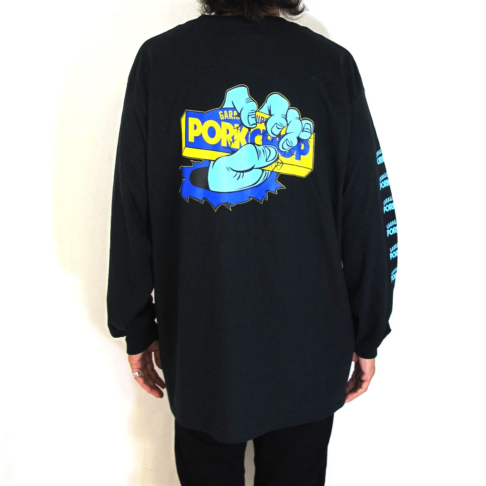 PORKCHOP - CRUSHER L/S TEE (BLACK) / クラッシャー ロングスリーブ T