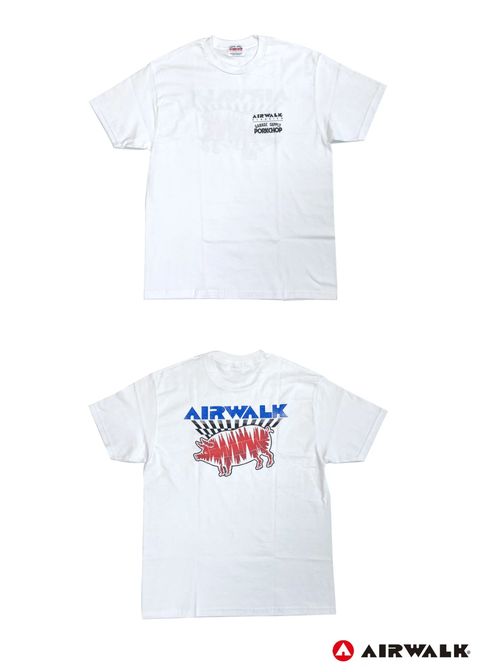 AIR PORK TEE (WHITE) / ×AIRWALK コラボ Tシャツ