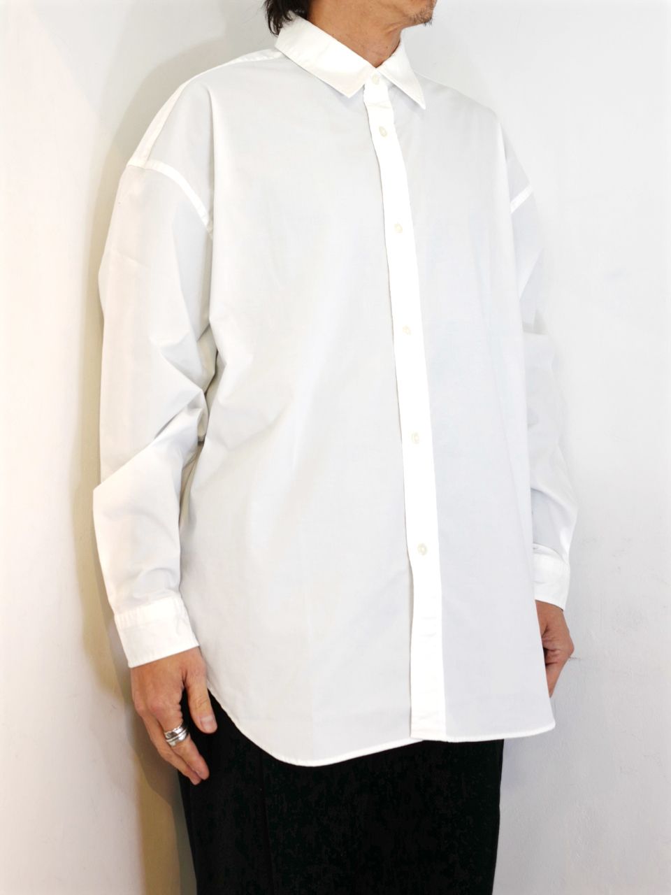 COOTIE PRODUCTIONS - Comfortable Broad L/S Shirt (WHITE