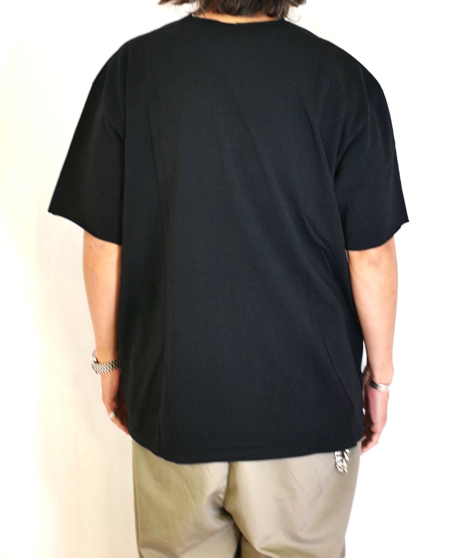R9 CUTOFF TEE (BLACK) /  オリジナル カットオフ Tシャツ