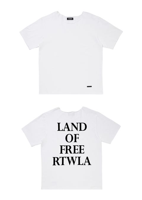 R9 LAND CUTOFF TEE (WHITE) /  オリジナル カットオフ Tシャツ