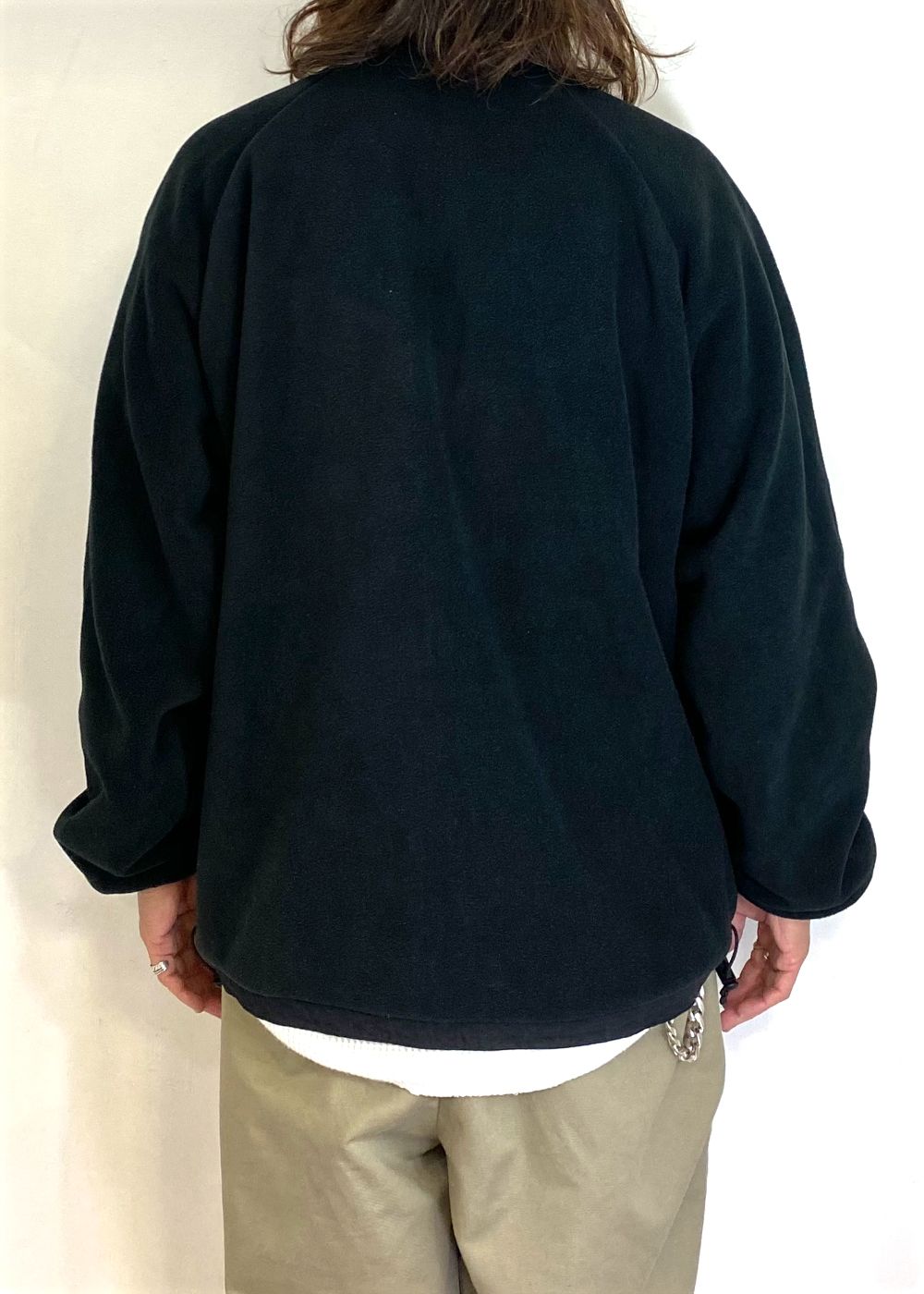 Reversible Stand Collar Jacket (BLACK) / ナイロン&フリース リバーシブル トラック ジャケット