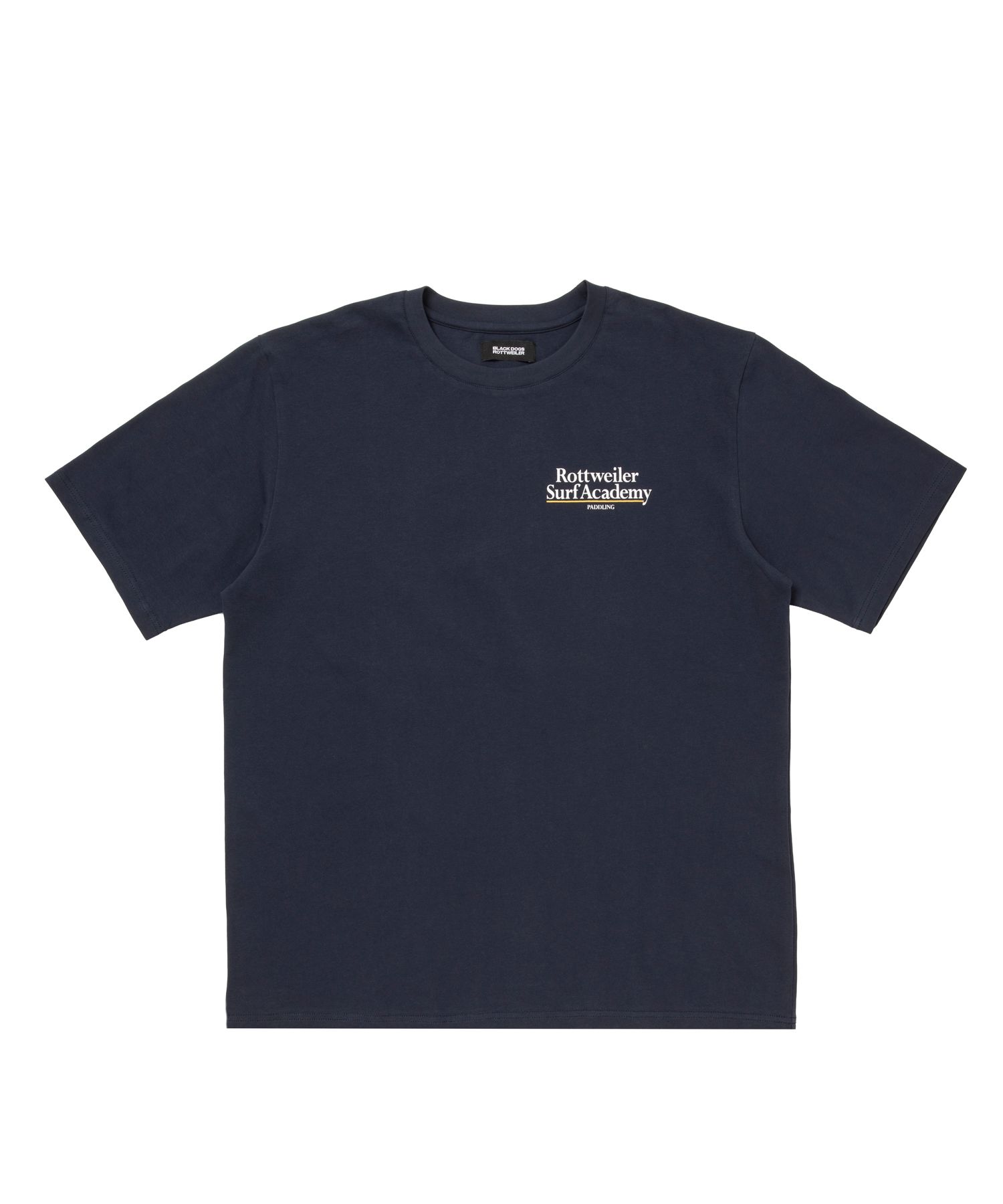 R9 SURF ACADEMY SS TEE (NAVY) /  オリジナル ロゴプリント Tシャツ
