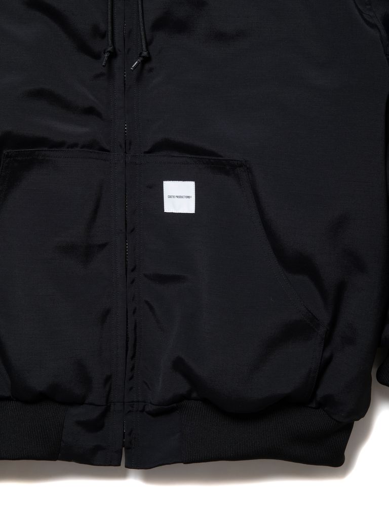 COOTIE PRODUCTIONS - Padded Nylon OX hooded Work Jacket (BLACK 
