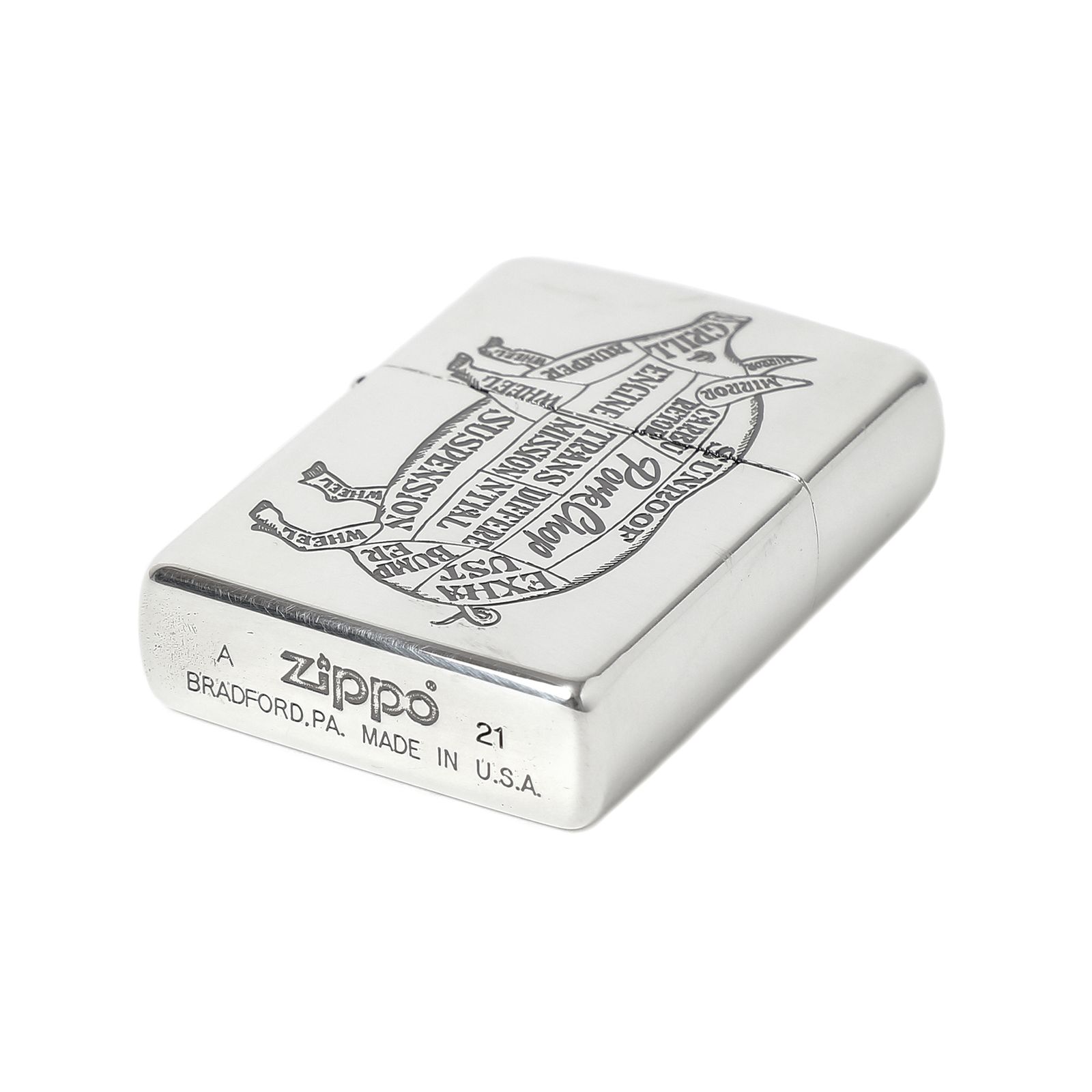 PORKCHOP - PORK ZIPPO (SILVER) / ポークジッポー | LOOPHOLE