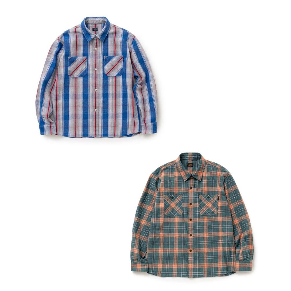 RATS 新作販売告知 / 独特な色使いと美麗シルエットが魅力のチェックシャツ。