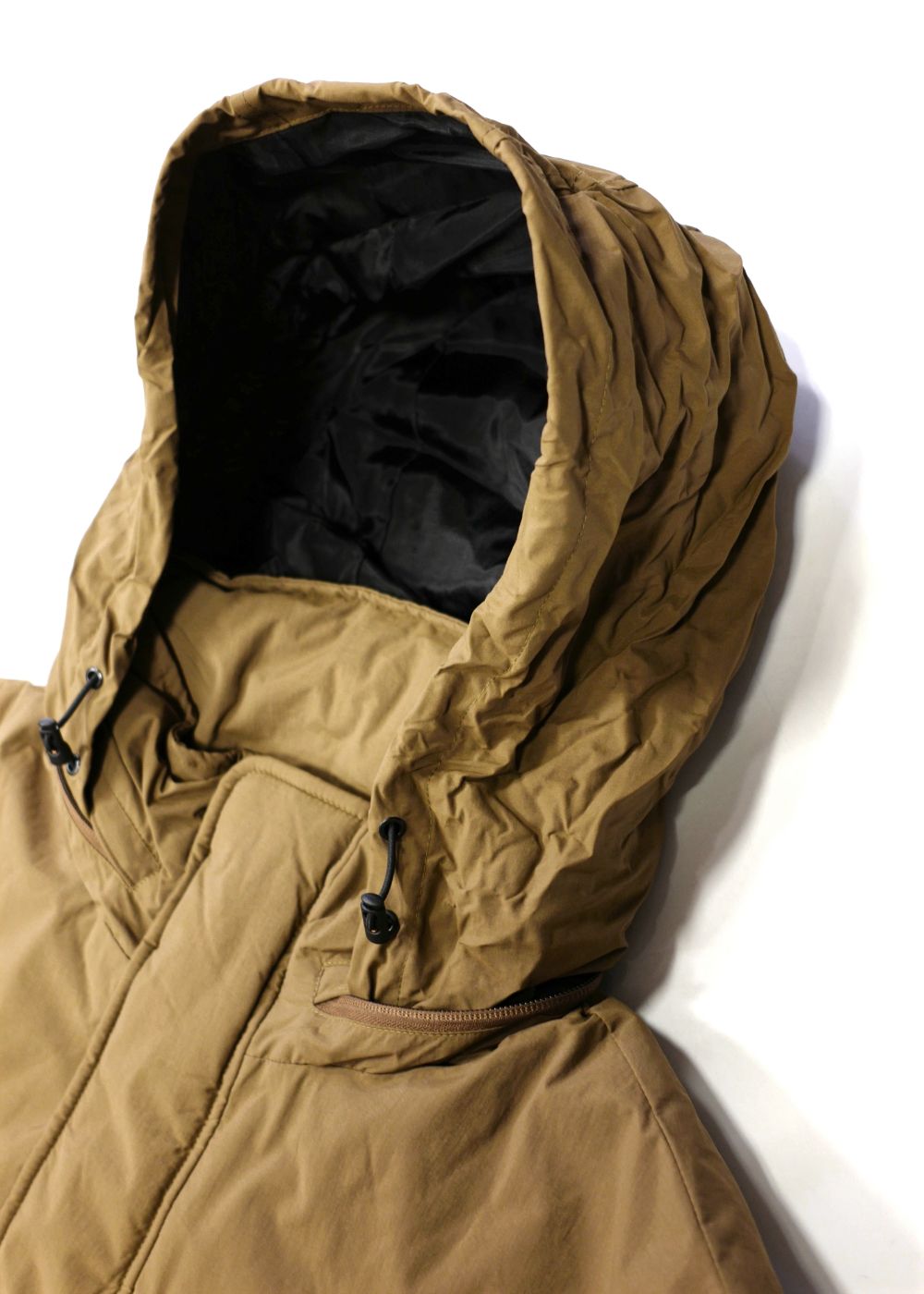 M&M WARM SHELL STAND HOODED JACKET M 茶系 | myglobaltax.com