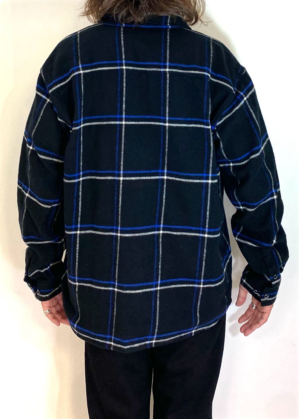 COTTON FLANNEL CHECK SHIRT (BLUE CHECK) / チェック コットン ネルシャツ