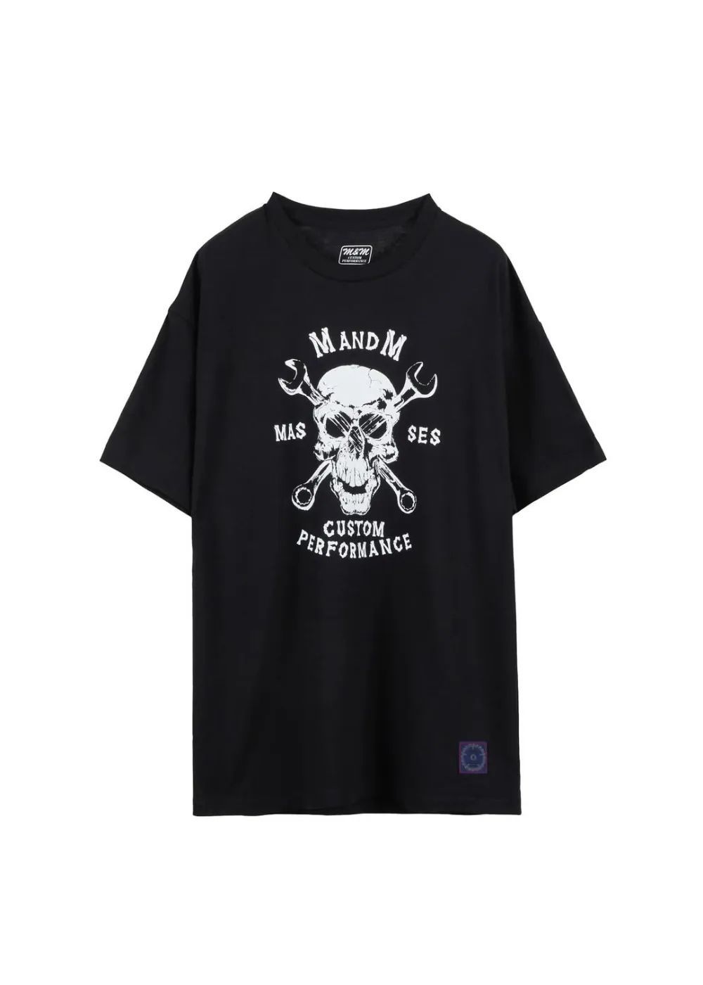 ×MASSES T-SHIRT SKULL WRENCH (BLACK) / マシス コラボレーション プリント Tシャツ
