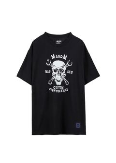 ×MASSES T-SHIRT SKULL WRENCH (BLACK) / マシス コラボレーション プリント Tシャツ