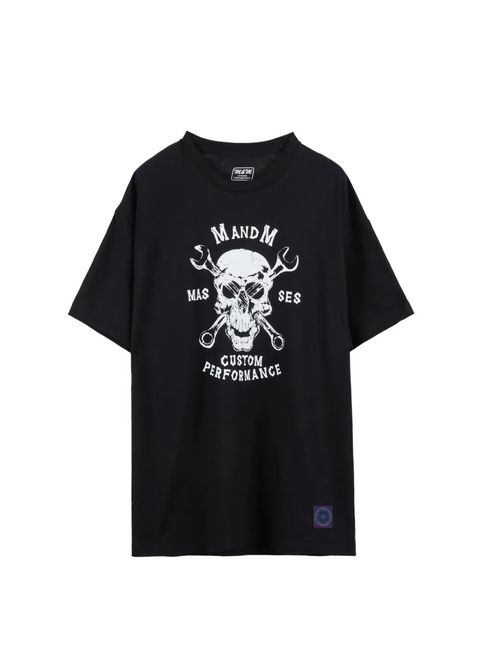 ×MASSES T-SHIRT SKULL WRENCH (BLACK) / マシス コラボレーション プリント Tシャツ