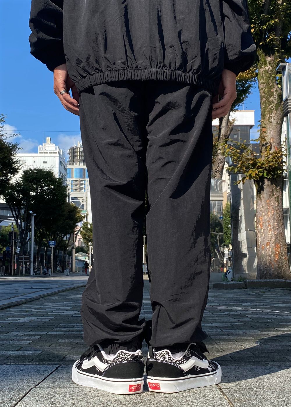 GDC CLASSICS Nylon Setup (BLACK) / セットアップ トラック ジャケット & パンツ