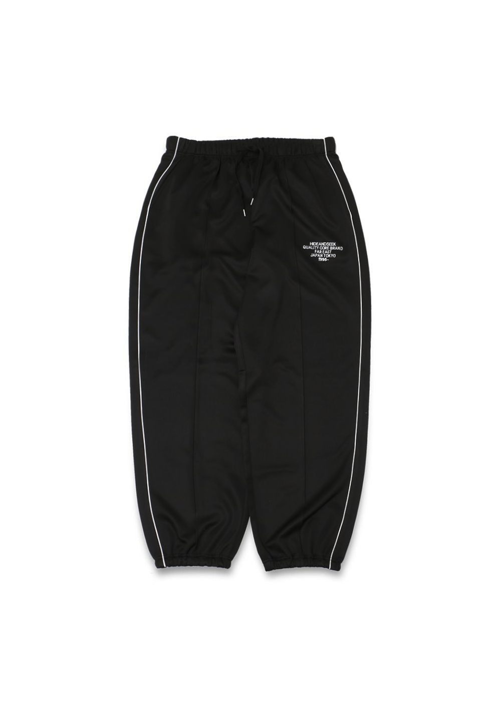 HIDE AND SEEK - JERSEY TRACK PANT (BLACK) / セットアップ ライン ...