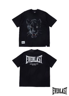 EVERLAST Ex.S/S PRINT TEE "CHADWICK" (BLACK) / エバーラスト コラボ Tシャツ