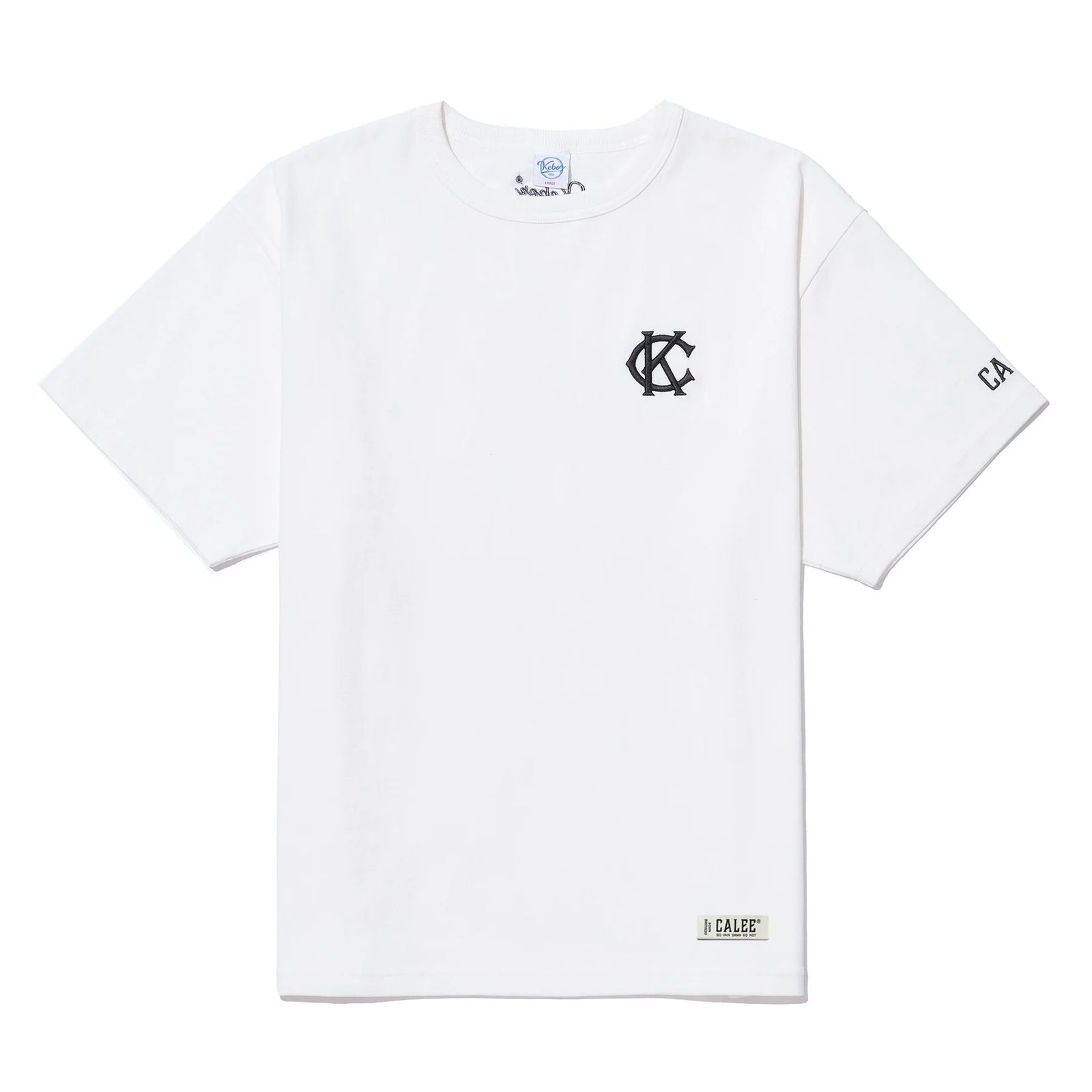 CALEE - × KEBOZ CLASSIC LOGO S/S TEE (WHITE) / ケボズ コラボ Tシャツ | LOOPHOLE