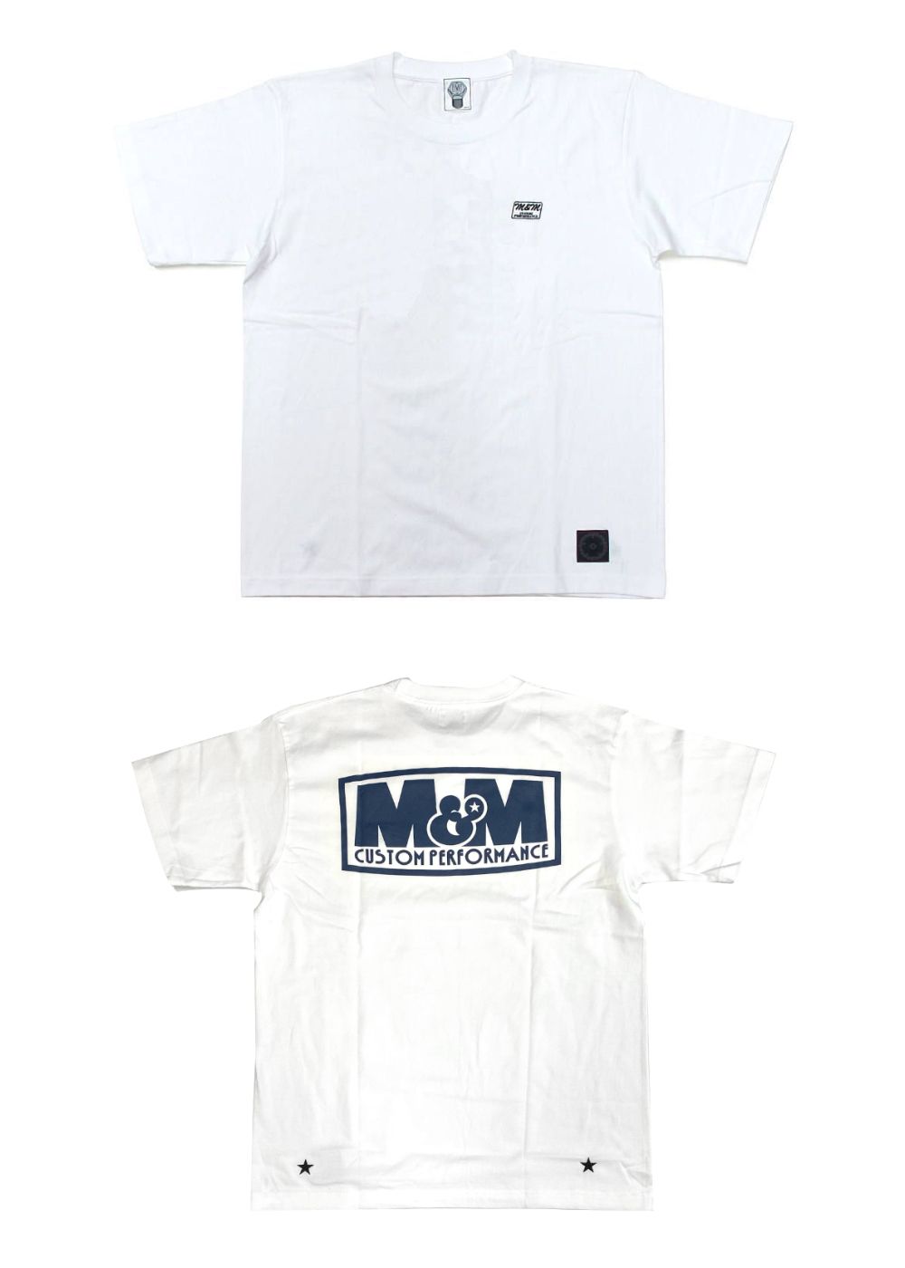 M&M CUSTOM PERFORMANCE - PRINT S/S TEE (WHITE) / ロゴ バックプリントT | LOOPHOLE