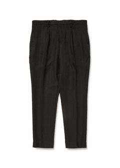 VINTAGE TYPE HERRINGBONE SLACKS (BLACK) / ヴィンテージ タイプ ヘリンボーン スラックス