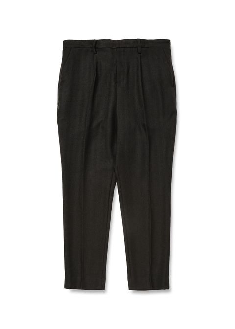 VINTAGE TYPE HERRINGBONE SLACKS (BLACK) / ヴィンテージ タイプ ヘリンボーン スラックス