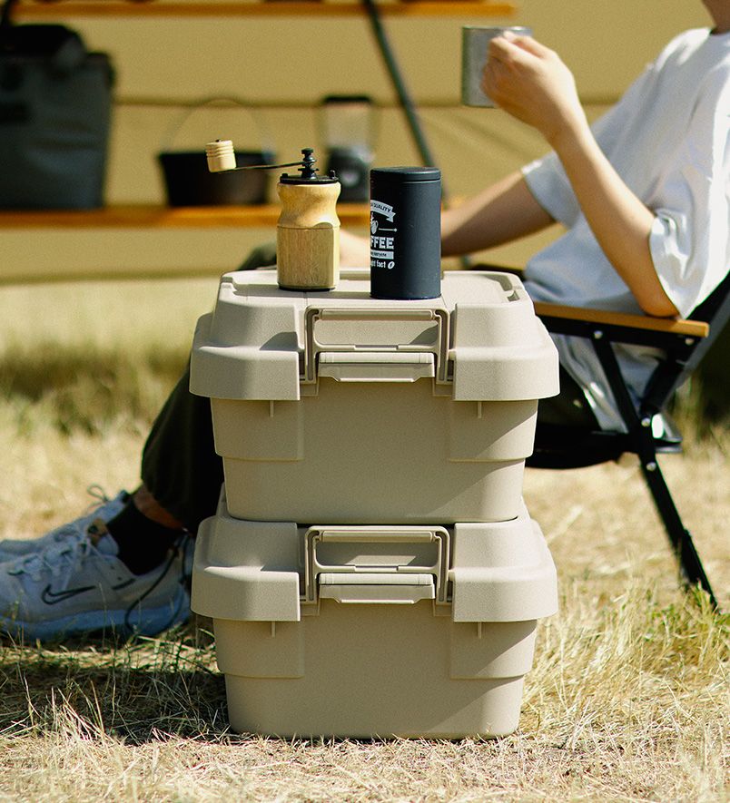 UTILITY BOX LOW -18L- (BEIGE) /  ユーティリティ ボックス