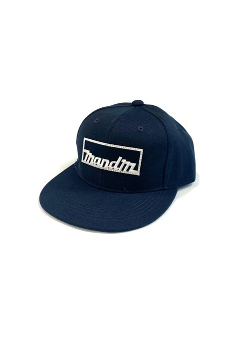 SNAP BACK CAP (NAVY) / ロゴ ワッペン ベースボール キャップ