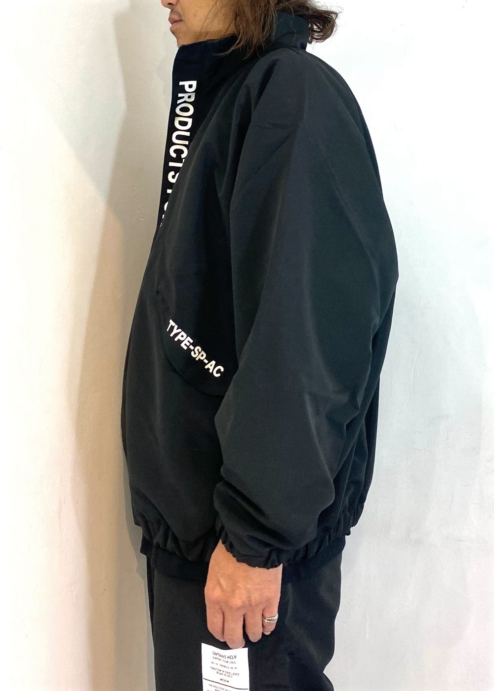 MIL SEEKERS NYLON JACKET (BLACK) / リップストップ ナイロン トラック ジャケット / セットアップ可能