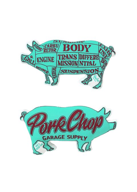 PORK CUSHION (TURQUOISE/BURGUNDY) / ポーククッション