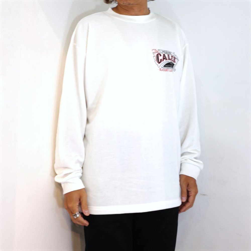 AEROKNOT OLD SIGN BOARD L/S SW TEE ＜NATURALLY PAINT DESIGN＞ (WHITE) / オールドサインボード オリジナル クルーネック スウェット