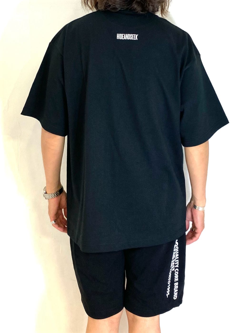 HAS Logo S/S Tee (BigSilhouette) (BLACK) / ヘビーオンス ワイド Tシャツ