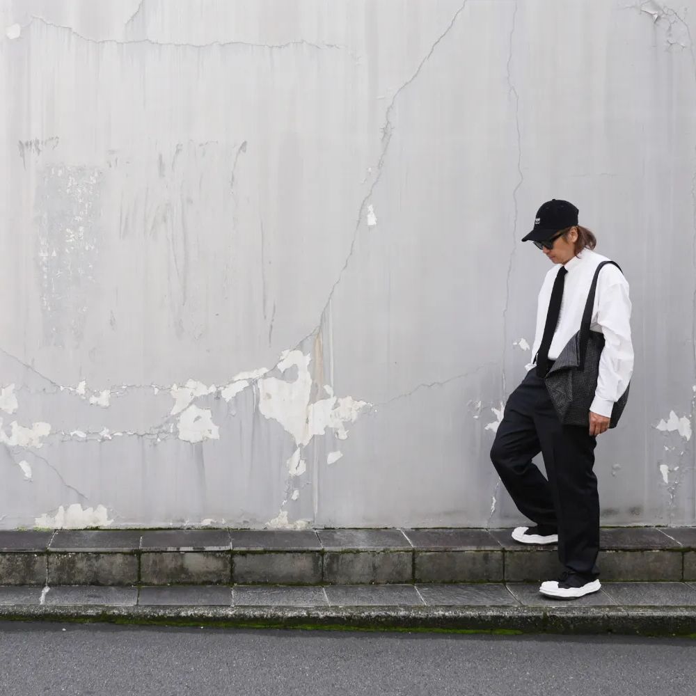 L/S TAB COLLAR OX SHIRT "GERE" (WHITE) / オックスフォード タブカラー シャツ