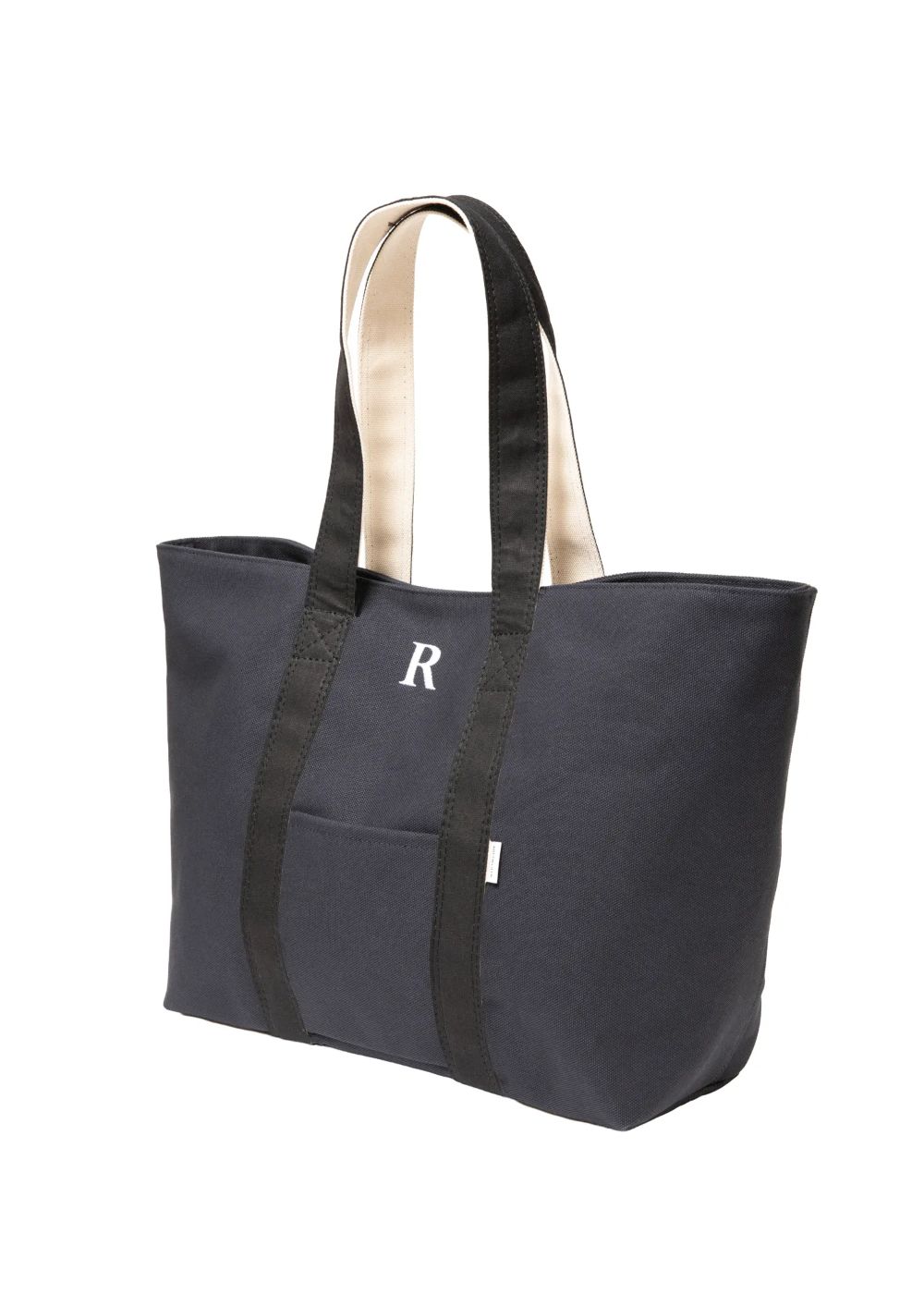R9 LARGE TOTE BAG (BLACK) / 定番 キャンバス トート バッグ