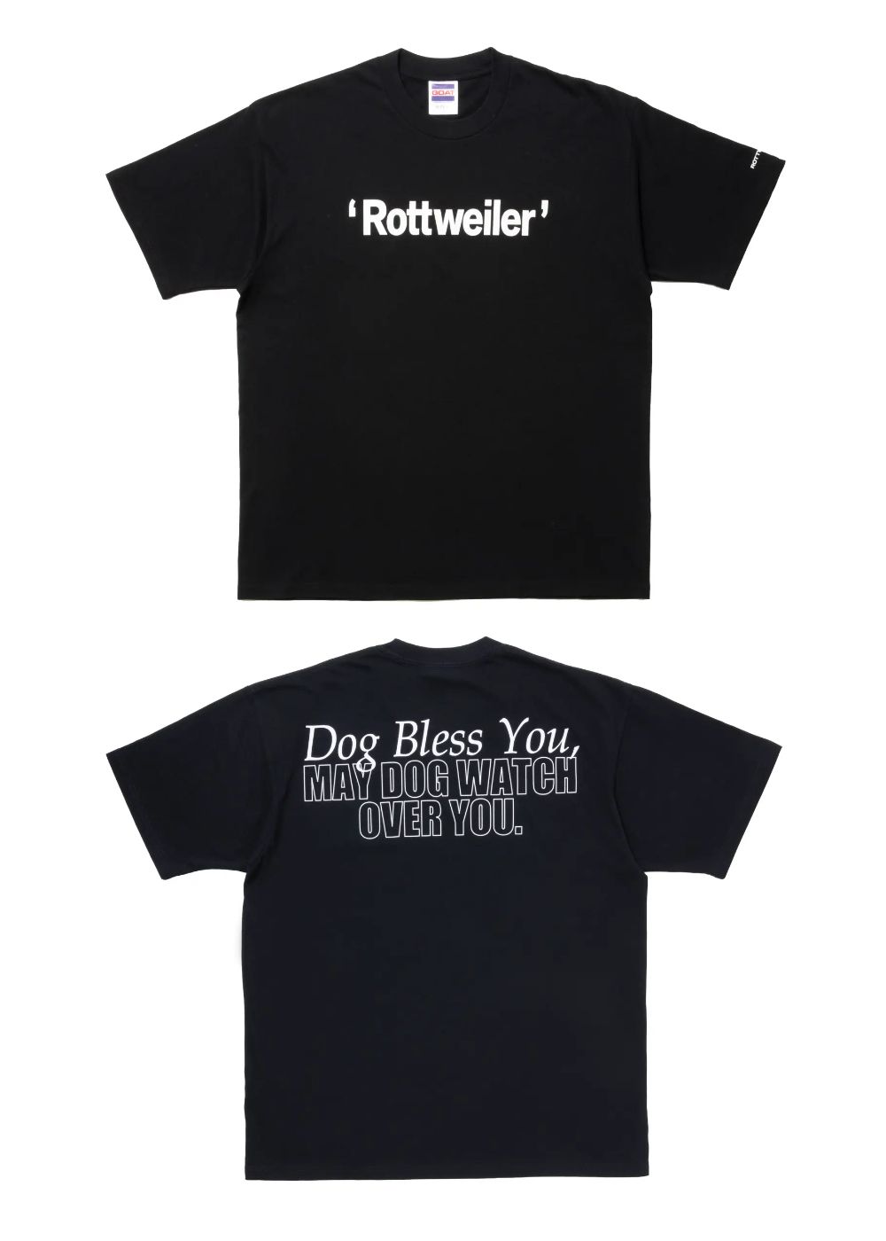 RW TEE (BLACK) / ロゴ プリント Tシャツ