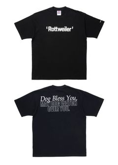 RW TEE (BLACK) / ロゴ プリント Tシャツ